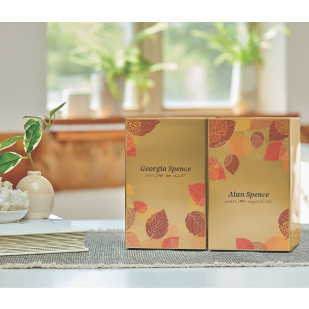 Life Canvas Foliage Bronze, Companion Urn Right Side