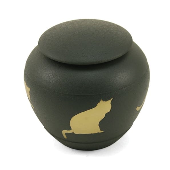 Silhouette Cat Cremation Urns
