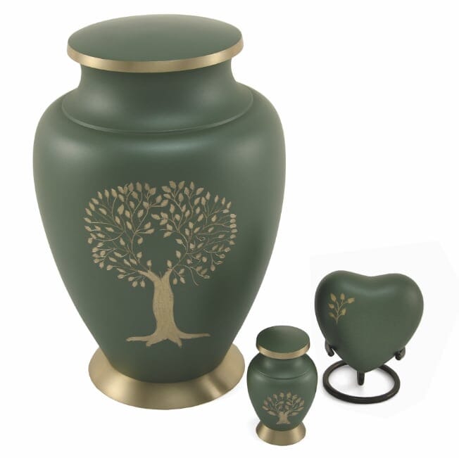 Aria Tree of Life Solid Brass Urn