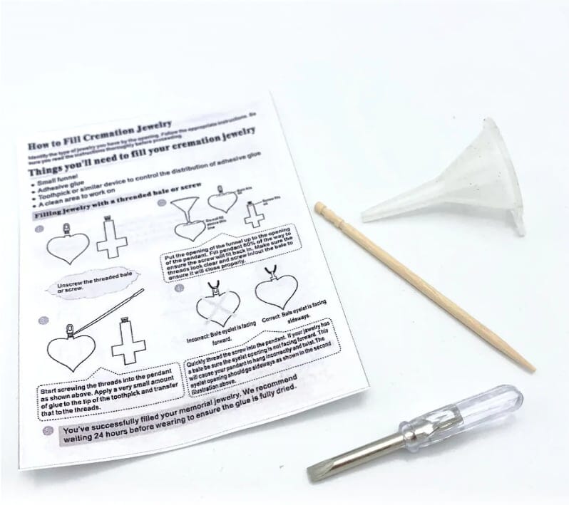 Acoustic Guitar Cremation Necklace