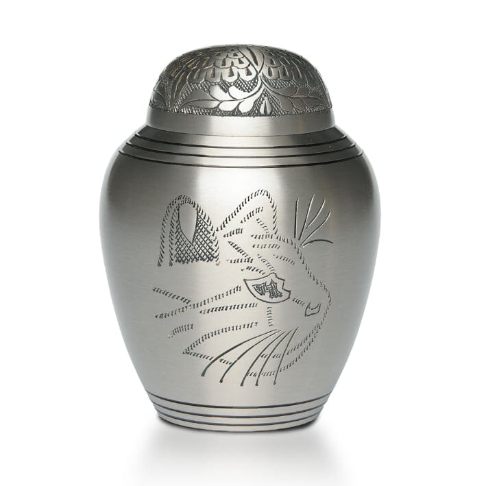 Engraved Kitty Face Cat Urn