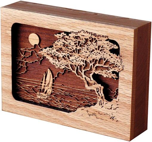 Seascape Wood Keepsake