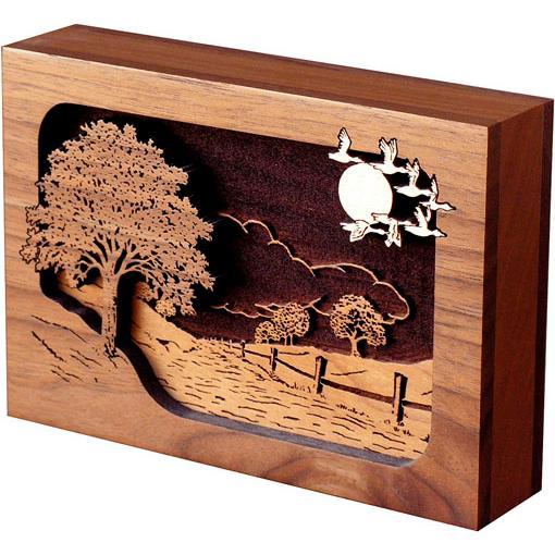 Road Home Wood Cremation  Keepsake