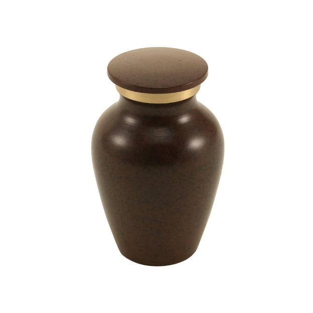 Earth Solid Brass Pet Urn