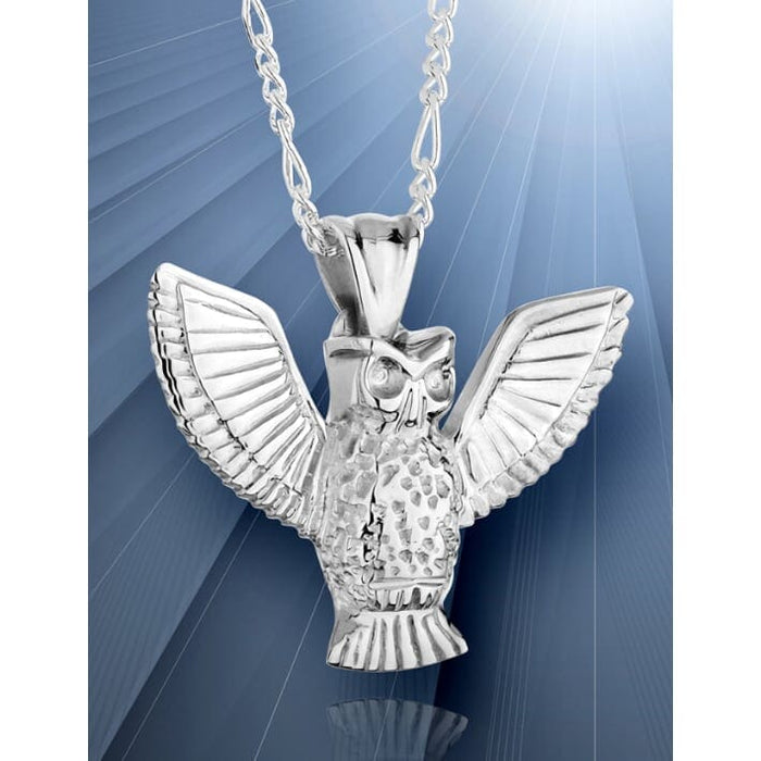 Wise Owl Cremation Necklace