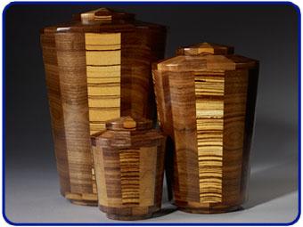 Steve Shannon Wood Urns #11A