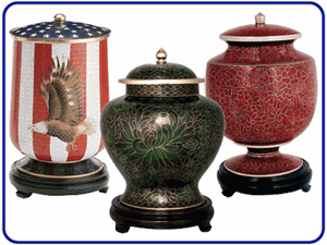 Cloisonne Urns