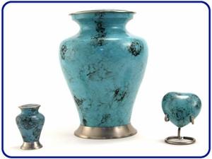 Glenwood Blue Marble Urns