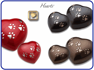 Hearts Pet Urns Collection