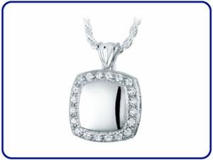Cushion Cremation Jewelry Pendants