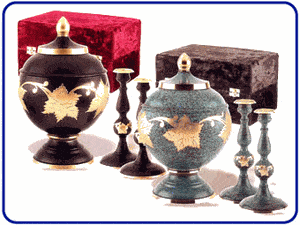Solid Brass Cremation Urn Sets