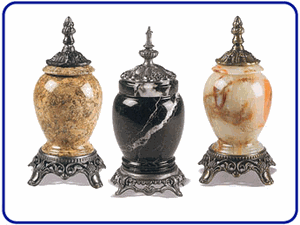 Marble Metal Urns