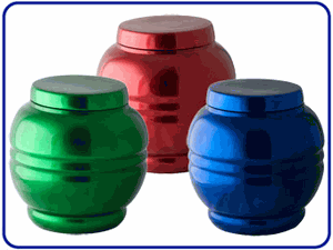 Rainbow Hand Painted Urns