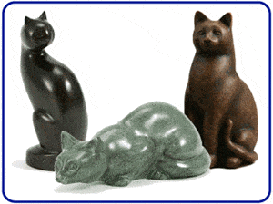 Cat Figurine Urns
