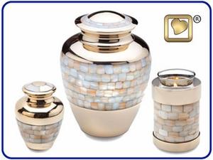 Mother of Pearl Urns Set