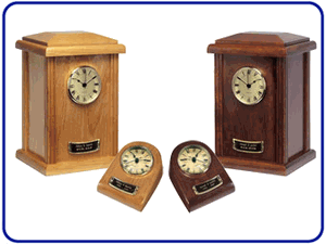 Wood Clock Tower Urns and Keepsakes