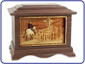 Wood Cremation Urns Going Home