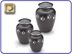 Classic Paw Prints Pet Urns