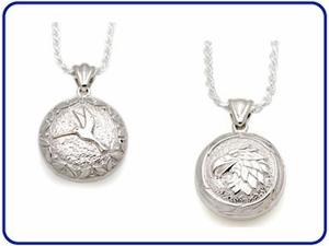 Round Cremation Keepsake Pendants