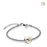 Bead Spell your Love Rhodium Plated Gold Vermeil Two Tone