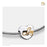 Bead Spell your Love Rhodium Plated Gold Vermeil Two Tone