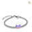 Cremation Bead Wings Of Hope Lavender Enamel Rhodium Plated