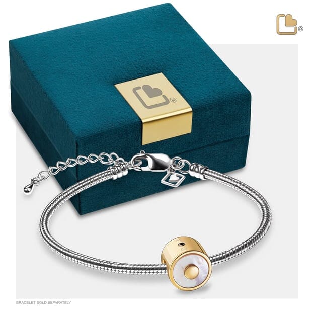 Bead Mother of Pearl Gold Vermeil
