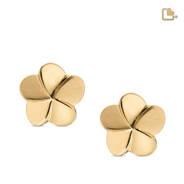 Stud Earrings Bloom Gold Vermeil Two Tone
