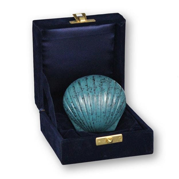 Large Shell Keep Solid Brass Shell Keepsake - Urns.com