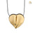 Cremation Pendant LoveHeart Gold Vermeil