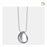 Cremation Pendant TearDrop Rhodium Plated Two Tone