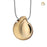 Cremation Pendant TearDrop Gold Vermeil Two Tone