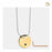 Cremation Pendant Eternity Gold Vermeil Two Tone with Clear Crystal