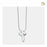 Cremation Necklace LoveCross Rhodium Plated