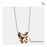 Cremation Pendant Butterfly Gold Vermeil Two Tone