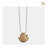 Pendant Lotus Gold Vermeil Two Tone with Clear Crystal