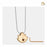 Pendant Lotus Gold Vermeil Two Tone with Clear Crystal