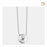 Cremation Pendant SoccerBall Rhodium Plated Two Tone