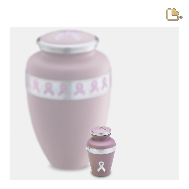 Awareness Pink Keepsake Urn