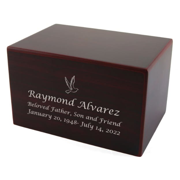 Box Urn in Cherry
