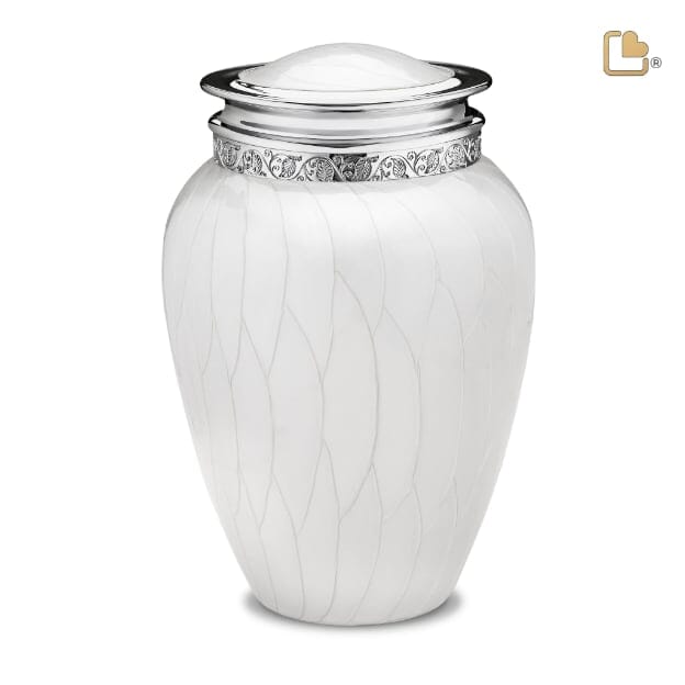 Adult Blessing Pearl Silver Urn