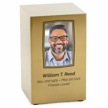 Beaumont Box Bronze Urne – Foto gedruckt
