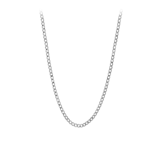 Silver Tone Curb Jewelry Chain