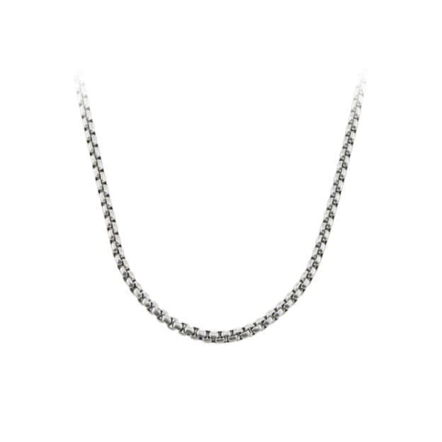 Silver-tone Box Jewelry Chain 1.5 mm x 22" length