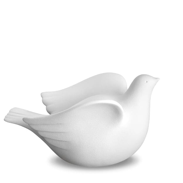 Love Dove Standard Porcelain Adult Urn White