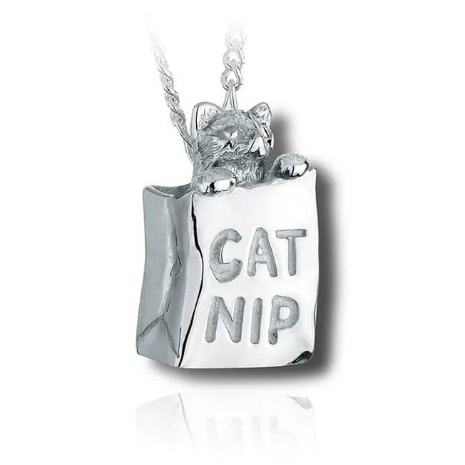 Catnip Kitty Cremation Necklace