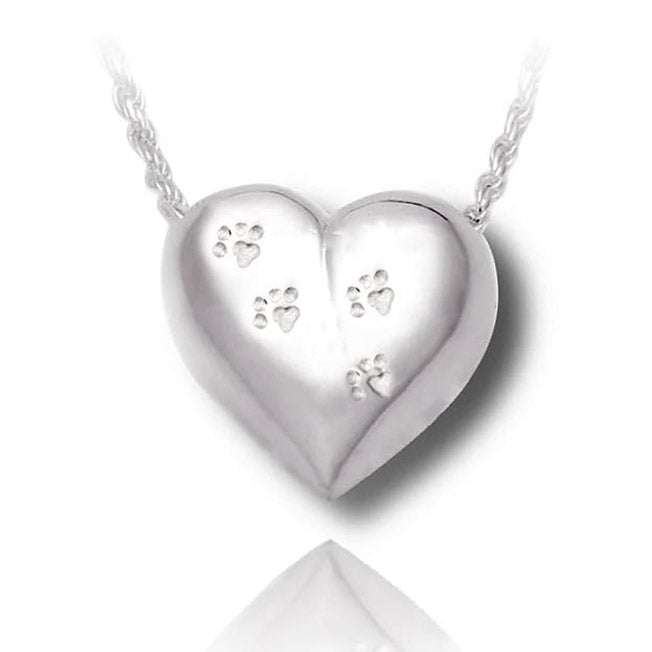 Pet Heart Cremation Necklace