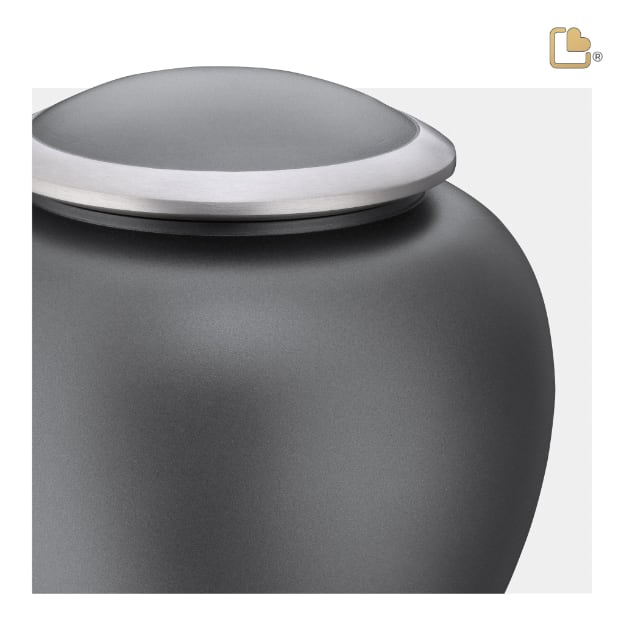 Shadow Pet Urn French Grey & Bru Pewter