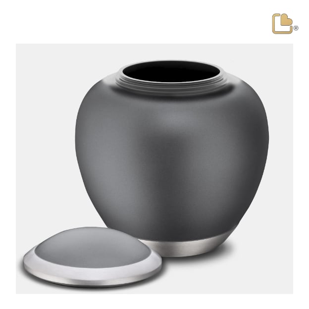 Shadow Pet Urn French Grey & Bru Pewter