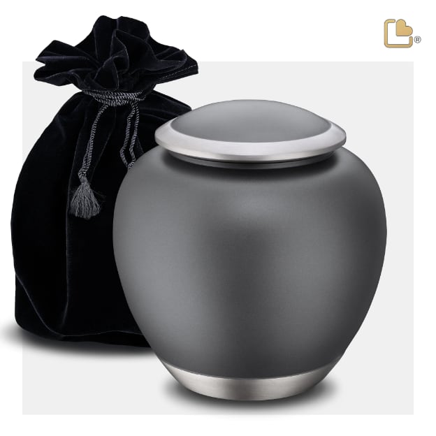 Shadow Pet Urn French Grey & Bru Pewter